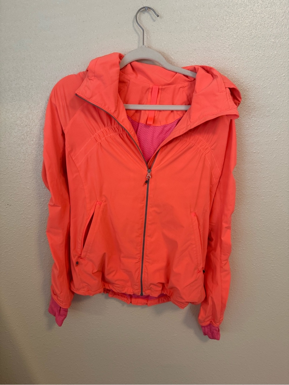 Lululemon Women’s Lightweight Hooded Jacket - Coral Pink